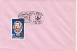 71902- AL.I. CUZA, PRINCE OF MOLDAVIA AND WALLACHIA, STAMP AND SPECIAL POSTMARK ON COVER, 1984, ROMANIA - Covers & Documents