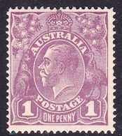 Australia SG 57 1922 King George V,1d Violet,Single Watermark, Mint Hinged - Nuovi