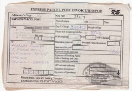 Express Parcel Post Invoice By India Post, Postal Stationery Used - Non Classificati