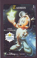 Télécarte Japon DISNEY STORE * 110-210399 * Zodiaque TAURUS Japan HOROSCOPE  ZODIAQUE *  (6426) - Disney