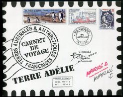 7574  Terres Australes Et Antarctiques Françaises  Carnet De Voyage   C 308  (n°308/21)    2001      SUPERBE - Cuadernillos/libretas