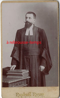 CDV Vers 1890-belle Photo D'un Homme De Loi, Juge Ou Avocat-photo Raphael Royer à Nimes - Old (before 1900)