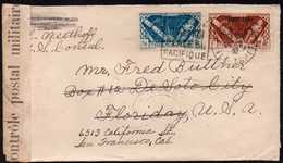 French Oceania Tahiti To USA Resent Censored Cover 1941 - Briefe U. Dokumente