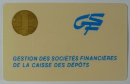 FRANCE - Bull Chip - Smartcard - Gestion Des Societes Financiiers - Department Of Finance - Used - Internes