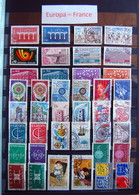 Europa - 25 Années Différentes France & 14 Années Différentes Allemagne - Oblitérés - Collections