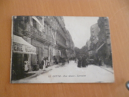 CPA 34 Hérault Cette Sète Rue Alsace Lorraine BE - Sete (Cette)