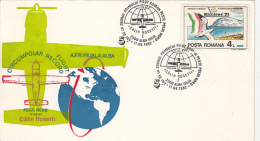 POLAR FLIGHTS, CALIN ROSETTI CIRCUMPOLAR RECORD FLIGHT, SPECIAL COVER, 1992, ROMANIA - Poolvluchten