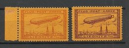 Deutsches Reich Ca 1911 Zeppelin Liegnitz Flugpost MNH Signed - Unused Stamps