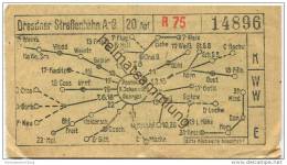 Dresden - Dresdner Strassenbahn AG - Fahrschein 20 Rpf - Europa