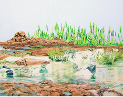 Delcampe - Alcantara #2, Oil On Canvas 56x71 Cm, Year 2007 - M. Pianese - Huiles