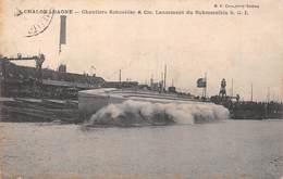 Chalon Sur Saone (71) - Chantiers Schneider & Cie - Lancement Du Submersible - Chalon Sur Saone