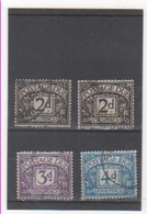 GB TAXE 1955 YT N° 38X2-39-40 Oblitéré WMK M - Strafportzegels