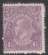 Australia SG 81 1924 King George V,Four And Half Violet,Single Watermark, Mint Hinged - Mint Stamps