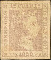 1º Y 2º Centenario. (*) 2 1850. 12 Cuartos Lila. Manchita De Tinta Lavada, Aun Así Bonita Presencia. 2018 3375. - Altri & Non Classificati