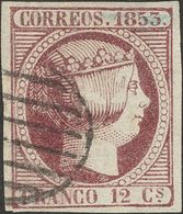 1º Y 2º Centenario. º 18 1853. 12 Cuartos Violeta. PIEZA DE LUJO. 2018 70. - Other & Unclassified