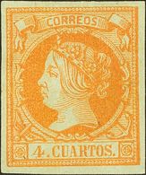 1º Y 2º Centenario. * 51, 52 1860. 2 Cuartos Verde Y 4 Cuartos Naranja (mínimos Puntitos Claros, Aun Así Magnífica Prese - Sonstige & Ohne Zuordnung