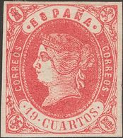 1º Y 2º Centenario. * 60 1862. 19 Cuartos Rosa. MAGNIFICO. 2015 265. - Altri & Non Classificati