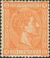 1º Y 2º Centenario. * 165 1875. 20 Cts Naranja. Centraje Excepcional. PIEZA DE LUJO, SIN DUDA UNO DE LOS MEJORES EJEMPLA - Sonstige & Ohne Zuordnung