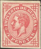 1º Y 2º Centenario. * 187s 1876. 5 Pts Rosa. SIN DENTAR. BONITO. 2018 995. - Altri & Non Classificati