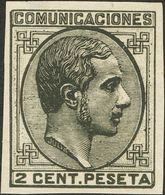 1º Y 2º Centenario. (*) 190es 1878. 2 Cts Negro (leve Puntito Claro). ERROR DE COLOR Y SIN DENTAR. BONITO. 2014 108. - Altri & Non Classificati