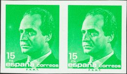 1º Y 2º Centenario. ** 3004s(2) 1989. 15 Pts Verde Esmeralda, Pareja. SIN DENTAR. MAGNIFICA. Cert. CEM. 2018 500. - Altri & Non Classificati