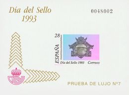 Pruebas De Lujo. (*) 28P 1993. Prueba De Lujo. DIA DEL SELLO 1993. MAGNIFICA. 2018 18. - Autres & Non Classés