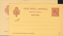 Entero Postal. (*) EP31, EP31A 1892. Conjunto Del 10 Cts Carmín Sobre Dos Tarjetas Entero Postales, Sobre Diferentes Pap - Sonstige & Ohne Zuordnung
