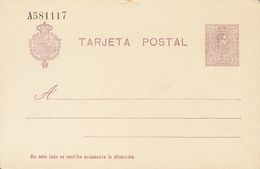Entero Postal. (*) EP50 1910. 15 Cts Violeta Sobre Tarjeta Entero Postal. MAGNIFICA. 2018 88. - Altri & Non Classificati
