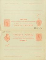 Entero Postal. (*) EP54 1910. 10 Cts + 10 Cts Rojo Sobre Tarjeta Entero Postal, De Ida Y Vuelta. MAGNIFICA. 2018 89. - Other & Unclassified