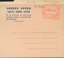 Entero Postal. Aerograma. (*) AE2cc(4) 1947. Conjunto De Cuatro Aerogramas Con El Fondo En Color Lavanda, Rosa, Lila Y A - Other & Unclassified