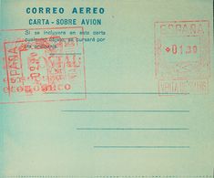 Entero Postal. Aerograma. (*) AE5 1947. 1'30 Pts + 2'70 Pts Sobre Aerograma Con Doble Franqueo, Uno Horizontal, Sobre Fo - Sonstige & Ohne Zuordnung