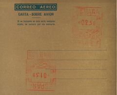 Entero Postal. Aerograma. (*) AE21Ca 1948. 2'50 Pts + 1'50 Pts, Sobre Aerograma Con Franqueo Doble, Uno Invertido, Sobre - Altri & Non Classificati