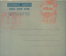 Entero Postal. Aerograma. (*) AE23a 1948. 90 Cts + 3'10 Pts Sobre Aerograma Con Doble Franqueo, Uno Horizontal, Sobre Gr - Altri & Non Classificati