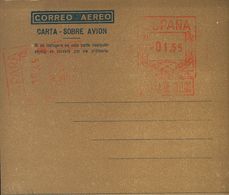 Entero Postal. Aerograma. (*) AE27Ca 1948. 1'55 Pts + 2'45 Pts Sobre Aerograma Con Doble Franqueo, Uno Horizontal, Sobre - Other & Unclassified