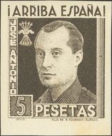 Guerra Civil. Locales. * 1938. 5 Cts Verde, 15 Cts Lila, 25 Cts Violeta, 50 Cts Castaño, 1 Pts Lila Carmín Y 5 Pts Gris  - Otros & Sin Clasificación