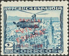 Emisiones Locales Patrióticas. Sevilla. * 3hcc, 13hcc, 14hcc 1936. 5 Cts Castaño, 1 Pts Pizarra Y 2 Pts Azul. CAMBIOS DE - Nationalist Issues