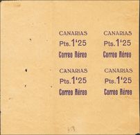 Canarias. (*) 37/39(4) 1938. Conjunto De Las PRUEBAS DE LA SOBRECARGA Del 50 Cts Rojo, 80 Cts Azul Y 1'25 Pts Violeta (c - Altri & Non Classificati