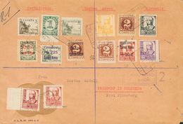 Canarias. Sobre 37/39, 40 1938. Serie Completa Y + 30 Cts Sobre 30 Cts. Correo Aéreo De LAS PALMAS A PINNEBERG (ALEMANIA - Other & Unclassified