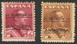 Andorra. * 3/6N, 8/12N, 14N 1928. Serie Completa, A Falta Del 5 Cts, 30 Cts Y 20 Cts Rojo Claro. NºA000.000. MAGNIFICA Y - Autres & Non Classés