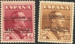 Andorra. * 2/8d, 11d, 12d 1928. 5 Cts, 10 Cts, 15 Cts, 20 Cts, 25 Cts, 30 Cts, 40 Cts, 4 Pts Y 10 Pts. DENTADO 14. MAGNI - Other & Unclassified