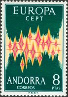 Andorra. ** 72 1972. 8 Pts Multicolor. MAGNIFICO. 2018 115. - Autres & Non Classés