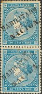 Antillas. * 13A(2) 1868. 10 Cts Azul, Pareja. BONITA. 2018 174. - Sonstige & Ohne Zuordnung