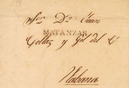 Cuba. Prefilatelia. Sobre 1824. Conjunto De Seis Cartas Prefilatélicas De Cuba, Circuladas Entre 1824 Y 1837, Y Con Las  - Cuba (1874-1898)