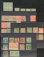 Cuba. (*)/º (1857ca). Muy Interesante Conjunto De Falsos Postales De Antillas Y Cuba, Entre 1857 Y 1890, Incluyendo Un ½ - Kuba (1874-1898)