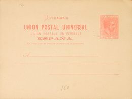 Cuba. Entero Postal. (*) EP11/14 1882. Juego Completo De Cuatro Tarjetas Entero Postales (incluyendo Obviamnete Las Dos  - Kuba (1874-1898)