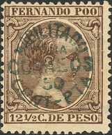 Fernando Poo. * 29 1896. 50 Cts Sobre 12½ Ctvos Castaño. MAGNIFICO. 2018 220. - Fernando Po