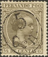 Fernando Poo. * 40 1896. 5 Cts Sobre 1/8 Ctvo Verde Gris. BONITO. 2018 40. - Fernando Po