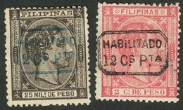 Filipinas. * 51/52 1878. Serie Completa. MAGNIFICA Y RARISIMA. Cert. CEM. 2017 430. - Filippine