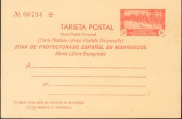 Marruecos. Entero Postal. (*) EP24 1935. 30 Cts Rojo Sobre Tarjeta Entero Postal. MAGNIFICA. 2018 160. - Marruecos Español