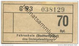 Deutschland - Hannover - Hannoversche Verkehrsbetriebe ÜSTRA AG - Fahrschein 70 Dpf - Europe